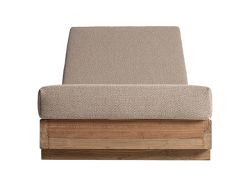 PURE - Recliner fabric and wooden sun lounger by Vical Home - view 3